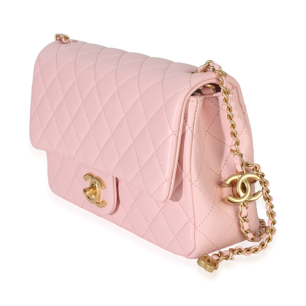Chanel Pink Quilted Lambskin Small CC Crush Flap Bag - Picture 4 of 8